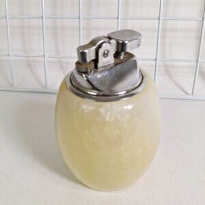 Rare Vintage 1970s Penguin Onyx Table Lighter Collectible Home Décor Gift